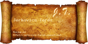 Jerkovics Teréz névjegykártya