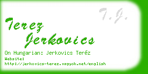 terez jerkovics business card